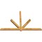 Ekena Millwork Kennewick Rough Sawn Timber Gable Bracket, Western Red Cedar, 96"W x 64"H x 4"D x 4"F, 16/12 Pitch GBW096X64X0404KEN00RWR - alternate 4